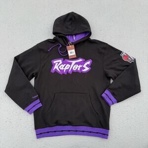 Men’s Mitchell & Ness NBA Playmaker Fleece Hoodie Toronto Raptors Large $125